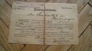 KOMISJA UZUPEŁNIEŃ KRAKÓW 1925 WARSZAWA OKRĘG KORPUSU PRZEDWOJENNY UNIKAT 