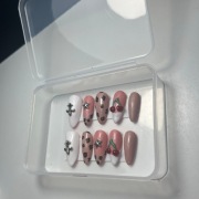 Press on tipsy rozmiar S gotowe paznokcie Handmade 