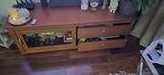 Szafka RTV przeszklona dwie szuflady