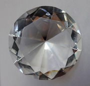 szklany diament ozdoba 5 cm