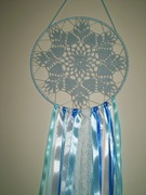 ŁAPACZ SNÓW RĘCZNIE WYKONANY BIAŁY (7)