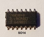 74HCU04D    Hex Unbuffered Inverter NXP