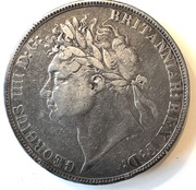 1 korona 1821, srebro, Wielka Brytania ( b011)