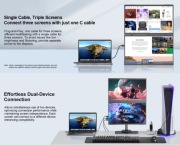 UPERFECT Delta 15,6-calowy podwójny przenośny monitor  1080P HDR 360 ° 