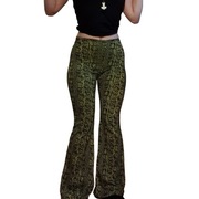 Spodnie typu dzwony szerokie nogawki