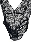 Czarne body koronkowe