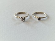 Pierścionki srebro oraz onyks próba 925 