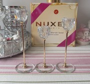 Świeczniki glamour zestaw kryształy