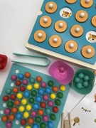 Gra wielofunkcyjna drewniana kuleczki memory sorter