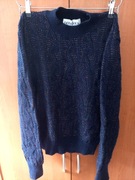 Sweter Ivyrevel S 36 granatowy niebieski błyszczący kolorowy ciepły