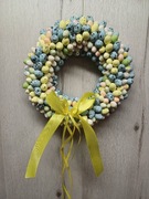 Wiosenno-wielkanocny wianek na drzwi 