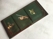 chusteczki z myśliwskim wzorem, w kolorze lasu