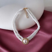 Naszyjnik podwójny z perłami 