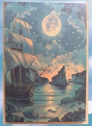 kartki 30 szt motyw księżyca 4 scrapbooking