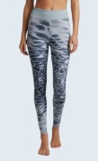Damskie sportowe spodnie legginsy szare wzorzyste 34/36 XS/S