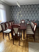 Zestaw stół +12 krzeseł +komoda