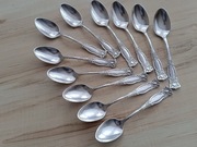 SREBRZONE ŁYŻECZKI DO KAWY FILIŻANKI WARWICK ROGERS USA 1901r