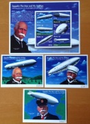 zeppelin sterowce BHUTAN seria + 3 bloki =118,50