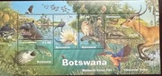 Botswana 2000 Fauna, Animals, Birds, Owls, Fish 5 stamps MNH Block
