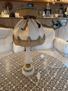 Lampa elektryczna biało złota