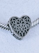 Charm's modułowy charms  s925  serce ażurowe 