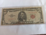 banknot 5 dolarów 1963 zastępczy  USA 