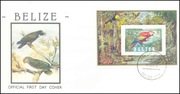 Belize - Ptaki, papuga FDC (zestaw 12003).