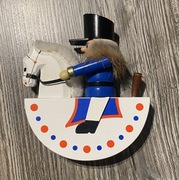 Rudolphs Schatzkiste Husar dziadek do orzechów drewniany Vintage PRL DDR