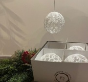 Bombki na choinkę 8 cm własnoręcznie wyszydełkowane 