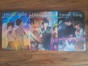 zestaw 3 książeczek manga "twoje imię" stan bdb