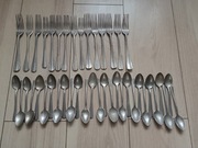 Stare aluminiowe sztućce z PRL SPU