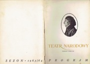 Program teatralny Teatr Narodowy - Król Ryszard II  1963/64  W.Shakespeare