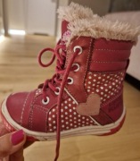 Piękne skórzane buty Lasocki r. 21 ocieplane 