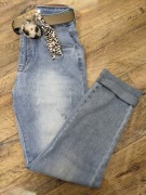 Spodnie Damskie Jeansy M Sara Z Paskiem (rozm. XS-XL)