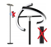 Lampa podłogowa Sibrille zintegrowane źródło LED 20 W czarny 175 cm