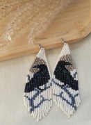 Kolczyki z japońskich koralików.