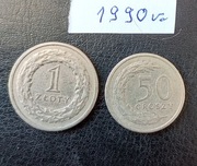 Polska 1 zł ,50 gr. z 1990 roku