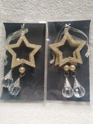 Dekoracyjne zawieszki gwiazdki na choinkę 