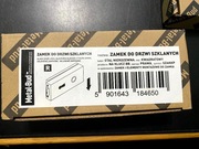 Zamek do drzwi szklanych SLIM PRO, na wkładkę, stal nierdzewna INOX