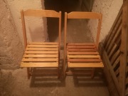 Krzesła składane drewniane