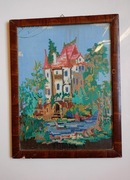 Obraz haftowany duży zamek