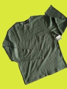 Longsleeve EDDIE BAUER -- rozm. M -- zielona -- z kieszonką na piersi