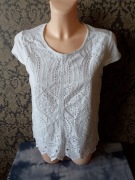 biała bluzka xs koronkowa