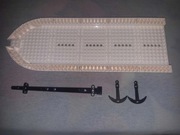 Lego kadłub statku z 5 elementów+ maszt, kotwice i 8 kołków