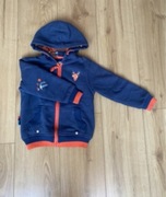 Ciepła, granatowa bluza z kapturem, na cieplej podszewce, r.110 cool Club