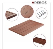 Płyta podłogowa AREBOS do prysznica solarnego, 101 x 63 x 5,5 cm,