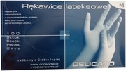 Rękawiczki lateksowe rozmiar "M" opakowanie 100szt