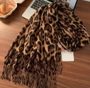 Szalik damski Apaszka Panterka Duża Lekka Miękka