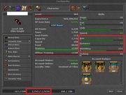 TIBIA 389 LVL - EK KNIGHT - SKILL 141/111 - 350TC - FULL EQ (10KK) - SECURA