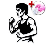 NAKLEJKA NA SAMOCHÓD AUTO LAPTOP - BRUCE LEE